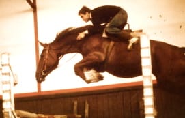 Saut d'obstacle de Pierre Cougul