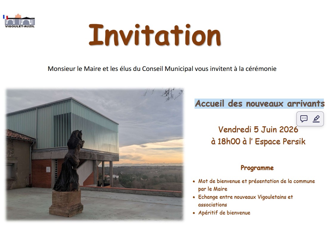 Accueil des nouveaux arrivants