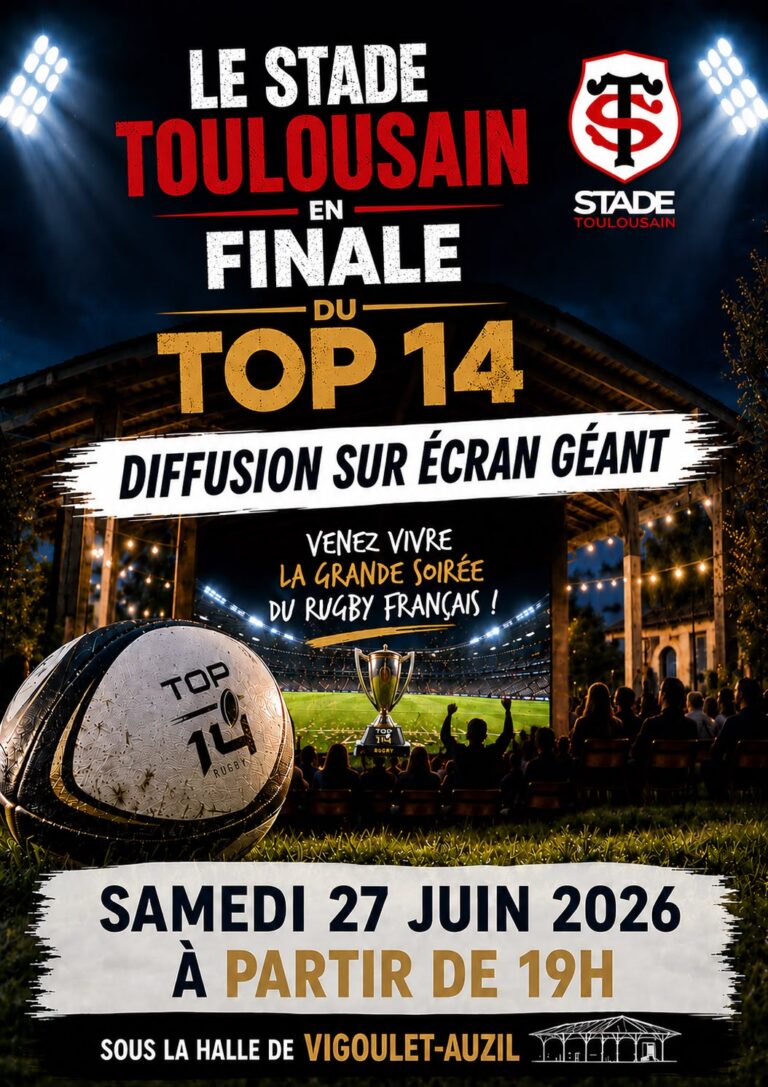 Finale TOP 14 vendredi 27 juin sur grand écran